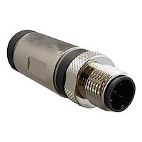 Stewart Connector SS-12000-022 Circular Metric Connectors M12 A-Code Connector  Male Field Terminated Plug  5 Contacts  IDC