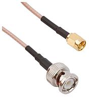 Amphenol RF 245101-01-18.00 RF Cable Assemblies BNC Strg PLG to SMA Strg PLG 18 inches