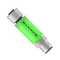 Banner Engineering TL15G1Q In-Line Modular Tower Light Indicators TL15 Series: 1-Color In-Line Status Indicator Segment; Voltage: 12 or 24 V dc; Housing: PVC; IP67; Input: PNP; Colors: Green, Pin 1; Male-Female 5-pin M12 Integral QD