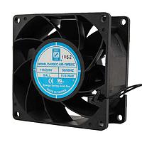 Orion Fans OA80EC-UR-1WBXC Axial EC Axial Fan, Universal Range, 80x80x38mm, 115VAC/230VAC, 59.7CFM, 0.5"H20, Wire