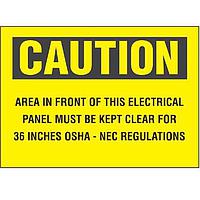 Panduit PPS0710C141 Labels and Signs ADH Sign Poly 10 X 7 CAUT