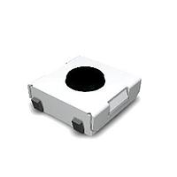 Dailywell TS604VM1-025BR-R Tactile Switches Tact Switch6.2x6.4mm,12VDC/50mAWithout Ground PinV Bend SMT TerminalH:2.5mmOF:160gf, Black colorRoHS & Lead Free