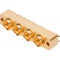 Amphenol SV Microwave 9311-00036 PCB Connectors SMP Male PCB Surface Mount Connector, 4 Port, SB