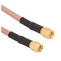 Amphenol RF 135101-07-M0.75 RF Cable Assemblies SMA STR/SMA STR PLG RG-142 CBL 0.75 MET