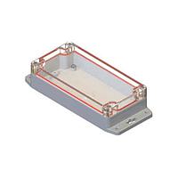 Serpac RBF63P06B28B NEMA/IP Rated RB63 Enclosure Top Black Bottom Black