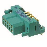 Amphenol Positronic DF16F4BN Connectors DragonFly Gold Plating 16 Pos 22 AWG Copper Alloy Female Right Angle 3R