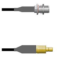 Amphenol Custom Cable Q-1X03P0008060i RF Cable Assemblies N-SJB/SMB-SJ RG58 60I