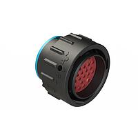 Amphenol SINE Systems AHDP06-24-27PR-SRA Connectors Size 24 plug, 27 positions, pin, reversed arrangement, reduced diameter seal, smooth ring adapter