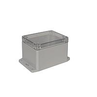 Bud Industries PN-1328-ACMB PCB Enclosure IP68 NEMA 6P Box with Clear Cover and Mounting Brackets (4.5 X 3.5 X 3.2 In)