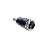 Amphenol LTW DSD-18BFMM-SL6A06 Sensor Cables / Actuator Cables Ceres, Large Size, Metal, Shielded 5A, 18 pins, Female Connector, Male Contact, Straight, Screw Thread, Overmolded, Length 6000mm, IP66