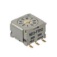 NKK Switches ND3FR10P Rotary Switches SMD DECIMAL ROTARY