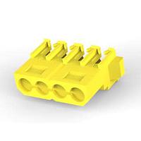 AMP Connectors - TE Connectivity 770156-4 Connector Assemblies 4 CKT IDC YELLOW