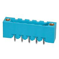 Same Sky (formerly CUI Devices) TBP01R2W-508-05BE Headers Terminal block, pluggable, w screw lock, 5.08, receptical, 5 pole, blue