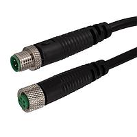 Stewart Connector BC-M8FA4AMA4010M Sensor Cables / Actuator Cables M8 A-Code Cable Assembly  M8 A-Code Female to M8 A-Code Male  1m  IP68