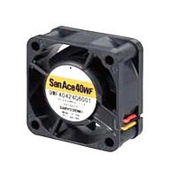 Sanyo Denki 9WFA0824G6001 Axial DC Axial Fan, 80x80x20mm, 24VDC, 50.8CFM, 3.6W, 48dBA, 6000RPM, Oil Proof, Tach