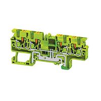 Altech CPG4/4 Ground Terminal Block DIN Term Blk Push-In, Grnd, 4Conn