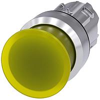 SIEMENS A6X30141054 Mushroom ILLUM. MUSHROOM PUSHBUTTON. 30MM. YELLOW