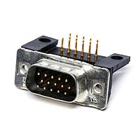 Amphenol CONEC 163A17609X High Density D-Sub Connectors DSUB SOLDER PIN ANG 7.98mmPREC MCHND CNT