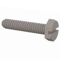 Essentra Components 010632X068 Hex Slotted Hex Slotted Screw, #6-32 Thread, 11/16 Lg