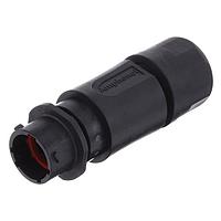 Amphenol SINE Systems RTS1BS12N4P03 Connectors Inline Receptacle 4 POS SZ 12 Pin