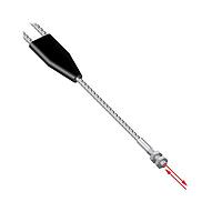 Banner Engineering BMT16.6S-HT Glass Fiber Sensors Glass Fiber; Diffuse Mode 1.57 mm dia. Bundle, Optically Isolated E&R Bundles; Stainless Steel Sheathing; 2 m long; M4 Threaded Sensing Tip; Terminated for use in Plastic Fiber Sensors; Max. Operating Temp. at Threaded Tip 315 C