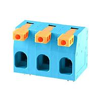 Same Sky (formerly CUI Devices) TBL-0017-1500-02BE-2OR Fixed Terminal Blocks 2 Poles, Screwless, Horizontal, 15.00 Pitch, 18-4 (AWG), Terminal Block
