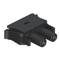 Amphenol SINE Systems PRM2400-G4-PLG Connector Kits 2 Position Female Quick ConnectPlug Kit.  PRM Series  , Power Rack Mount.. 2.4mm machined socket contacts and retainer clip included. Wire range 18-20AWG, 12A