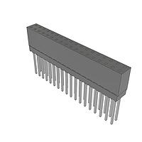 Samtec ESQ-118-14-L-D Sockets Elevated Socket Strip, 0.100" Pitch