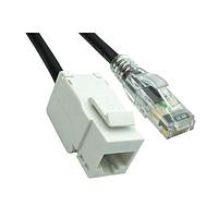 Bel BM-6AJPK010F Cat 6 BEL C6,RJ45 JK-PL 10FT,BK