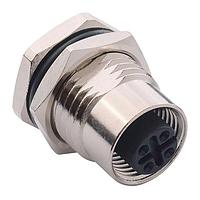 NorComp 860-004-213R001 Connectors M12 4 P F VERT PNL MNT REAR G/F