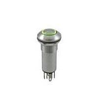 OTTO LP3-V13N3212 Anti-Vandal Vandal Resistant, Sealed, Illuminated, Momentary Action, Stanless Steel, Pushbutton Switch
