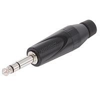 Amphenol Audio JS3PB BULK Phone Connectors 1/4"PLSTC BKSHELL BLACK FINISH