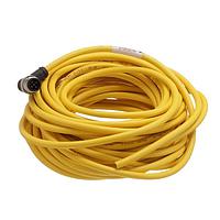 HARTING 21350300517100 Sensor Cables / Actuator Cables M12 A-code 5-pin Angled male to open end, 10m, PVC yellow jacket