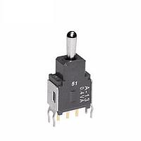 NKK Switches A13JB Process Sealed Subminiature Toggles ON-OFF-ON .248 BAT STRT BRKT PC .4VA