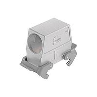 HARTING 19628160538 Headers & Wire Housings 16B EMC Hood Side Entry, Double Lever w/ levers on hood, High Construction, M40