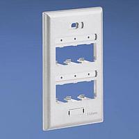 Panduit UICFP6EI Faceplate Faceplate, 6 Port, Classic, Ultimate ID,