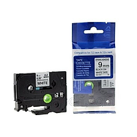 BROTHER HZe-251 Printed label Black Word White Background on 24mm