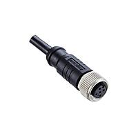 Amphenol LTW M8AS-03BFFM-SL7D02 Sensor Cables / Actuator Cables Guided M8 Circular Metric Connector, Metal, 3A, 03 pins, Female Connector, Female Contact, Straight, Screw Thread, Overmolded, Length 2000mm, IP67 Mated