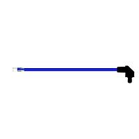 BIVAR SZR4-6.00-F5P-6 Flexible Light Pipes with LEDs 6 Inch, Blue Fiber, Clear Lens