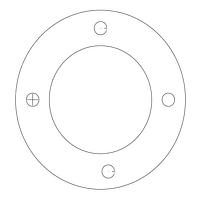 Mallory Sonalert J-ROUNDGASKET Gaskets Round NEMA Gasket for Bottom Bracket for JTC Series Stack Lights