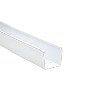 HellermannTyton 181-33005 Solid Wall Wiring Duct Solid Wall Wiring Duct, 3" x 3", Non-Adhesive, PVC, White, 30ft/Box