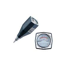 Technician performing calibration work for a soil moisture measuring instrument