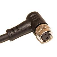 Mueller C83D01M010 Sensor Cables / Actuator Cables M8 Cordset, 3-Position Female Right Angle to Open End, 24 AWG, 10M