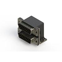 EDAC 661-015-364-051 Dual Port D-Sub Connectors Right-angle Dual Port D-Sub Connector