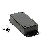 Hammond Manufacturing 1591AF2SBK Flanged Enclosure ABS w/Bottom Flange 3.9x2x0.8" Black