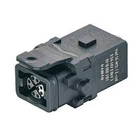 HARTING 9100083101 Inserts 1A X-code Cat6a female crimp insert with snap in latch