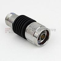 Fairview SA18N5WA-40 40 dB Fixed Attenuator N Male To N Female Up To 18 GHz Rated To 5 Watts With Black Aluminum Heatsink Body