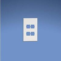 Panduit T70LV4IW Power Rated Fitting Snap-on Vertical Communication Faceplate