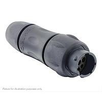 Eaton Souriau-Sunbank UTSX1JC148P Receptacles In line receptacle, with cable gland backshell, for 8 male contacts, IP68/69K