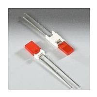 BIVAR RL11505BC LED Circuit Board Indicators Vertical LED Assembly, 0.15 in. Length, 5 mm HE Red/Green LED w\ White Diffused Lens, White Nylon,  635/568 nm